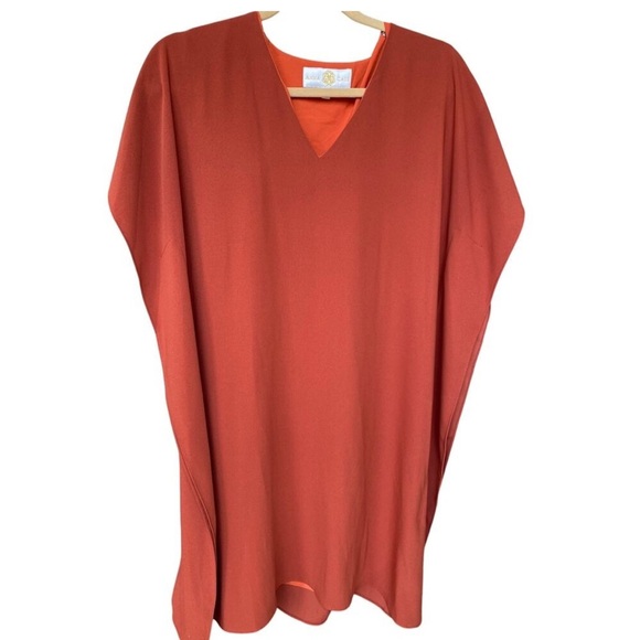 Anna Cate Dresses & Skirts - Anna Cate Elegant Orange V-Neck Dress